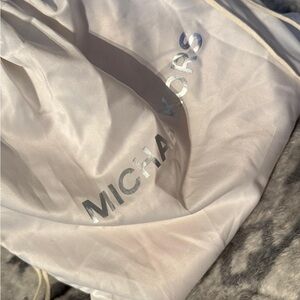 Michael Kors Tan and Gold Handbag